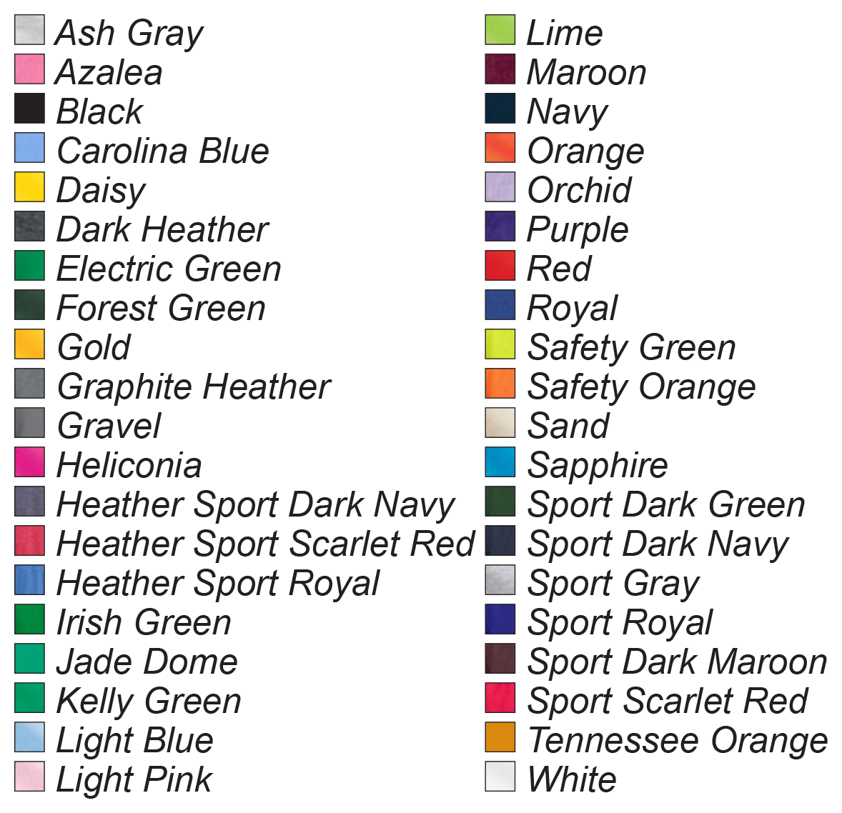 Colored Medium Weight Poly-Cotton Tee 9