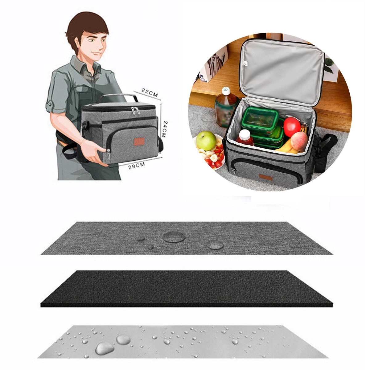 Large Insulated Lunch Bag 3