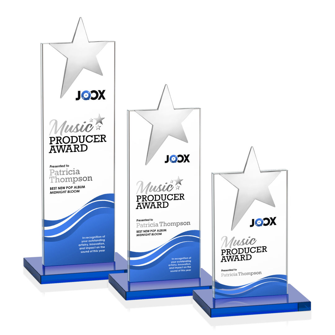 Bryanston Chrome Star VividPrint™ Award - Sky Blue 2