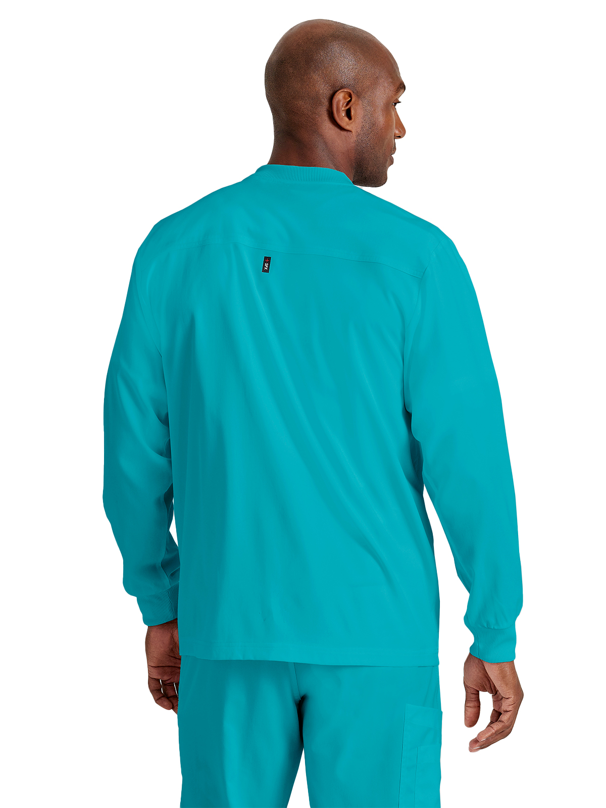 Grey's Anatomy Spandex Stretch - Men's Five-Pocket React Warm-Up Scrub Jacket 17