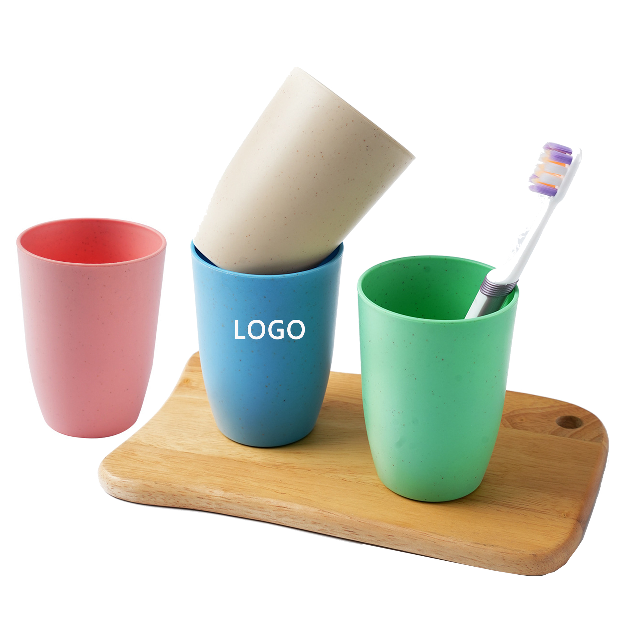 12oz Wheat Straw PP Eco-Friendly Cup 2