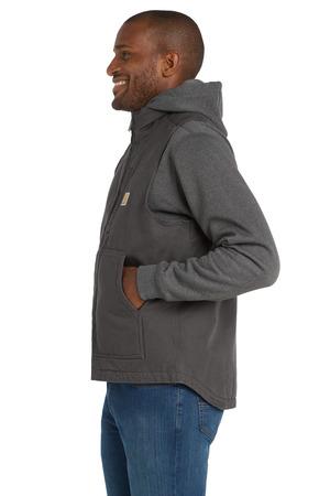 Sherpa-Lined Mock Neck Vest