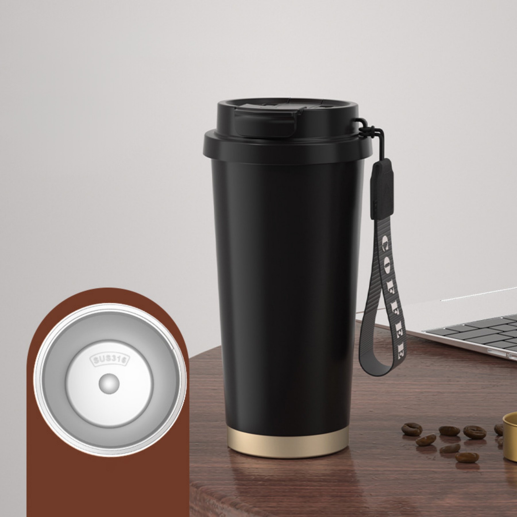 18Oz Vehicle-Mounted Gift Coffee Cup 2