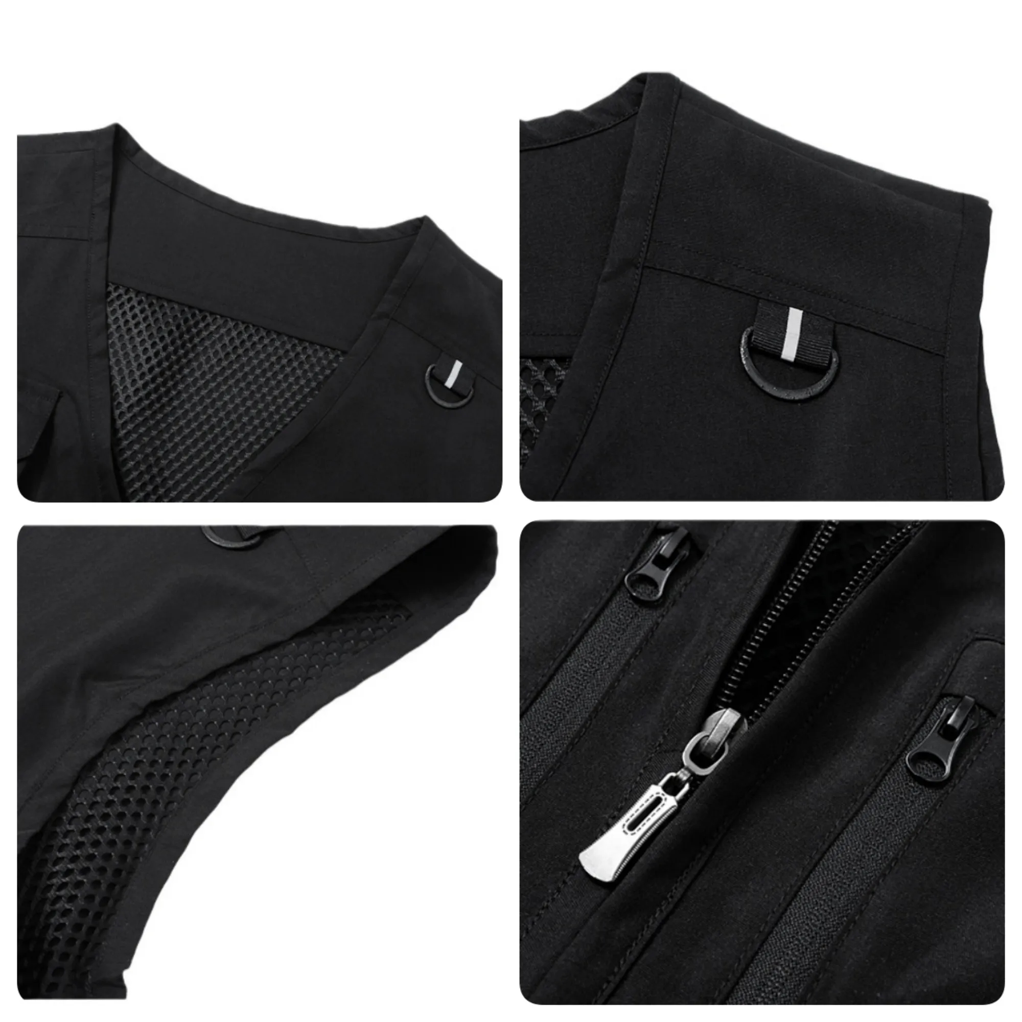 Custom Logo Work Vests For Team Staff Uniforms 2