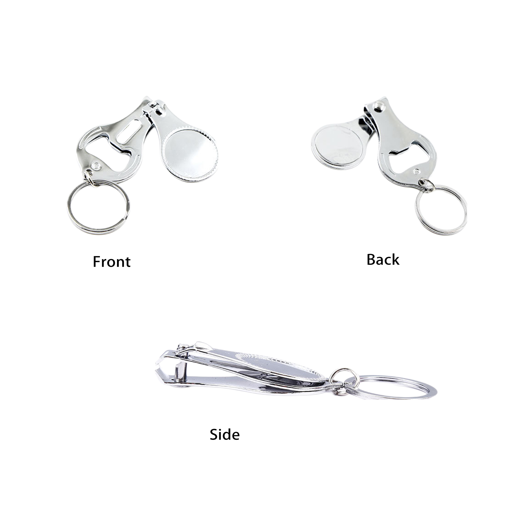 Round Multifunctional Nail Clippers 3 in 1 2