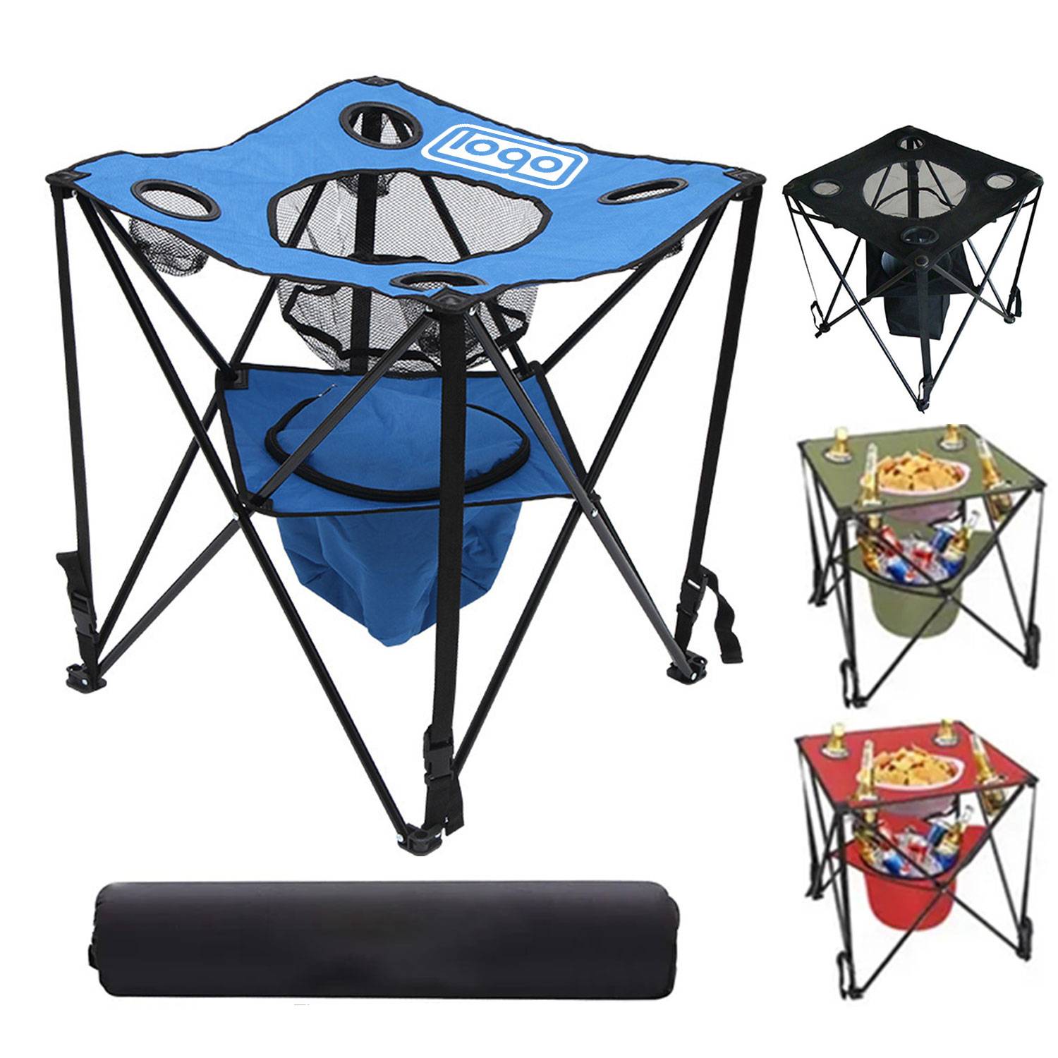 Outdoor Folding Table w/ Cooler Bag 2