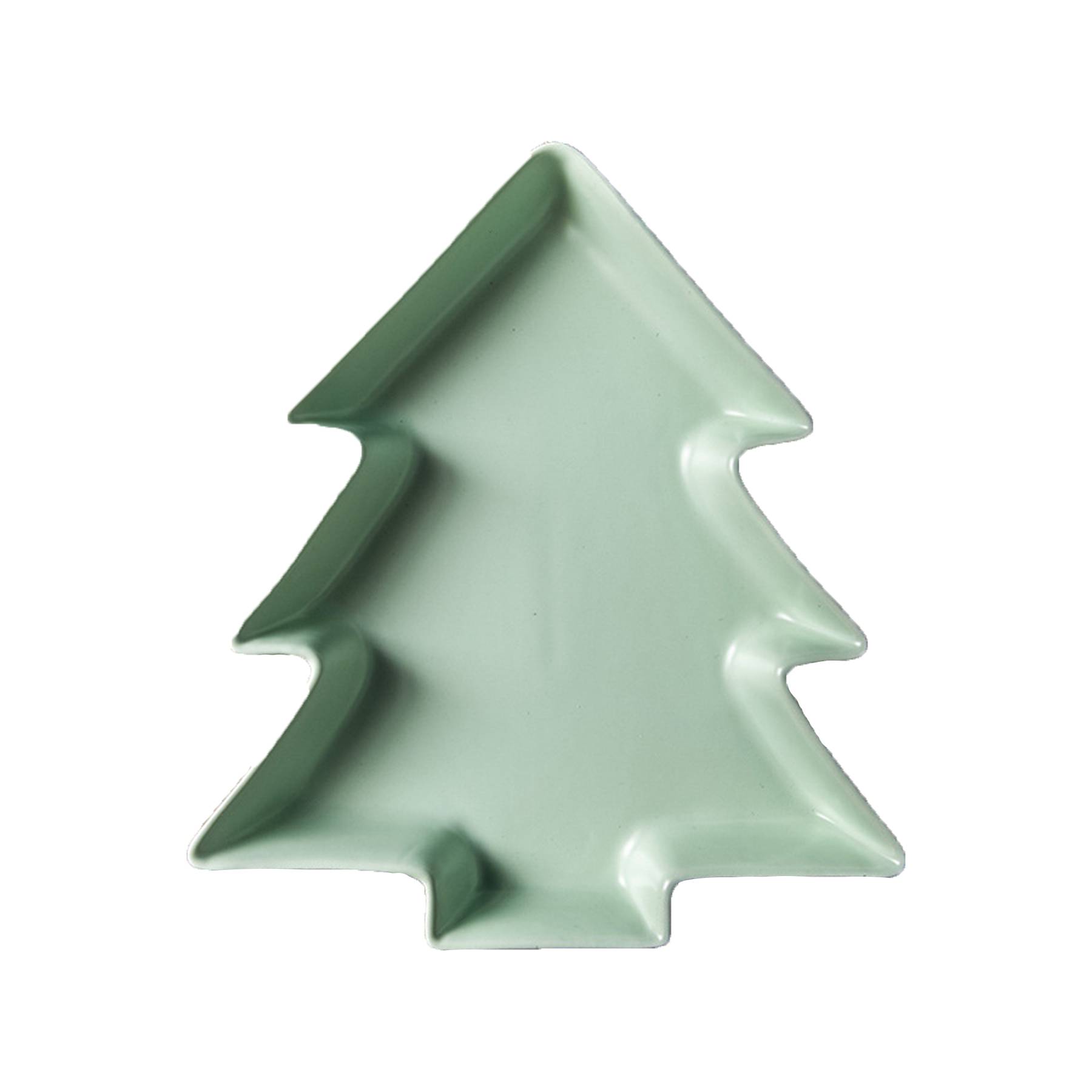 Christmas Tree Shaped Plate Ceramic Dish 18