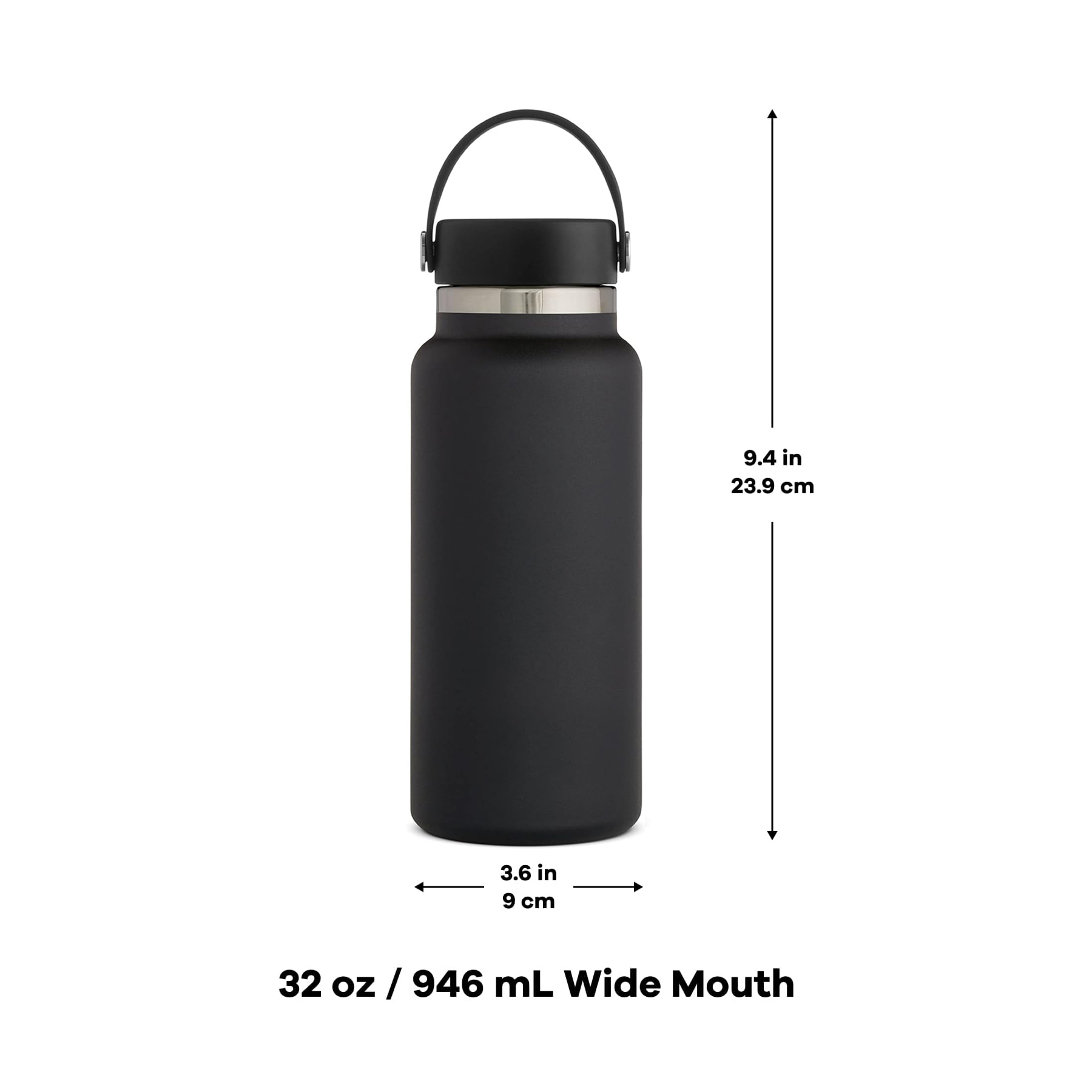 32oz Stainless Steel Wall Vacuum Water Bottle, custom water bottle with logo imprint 3