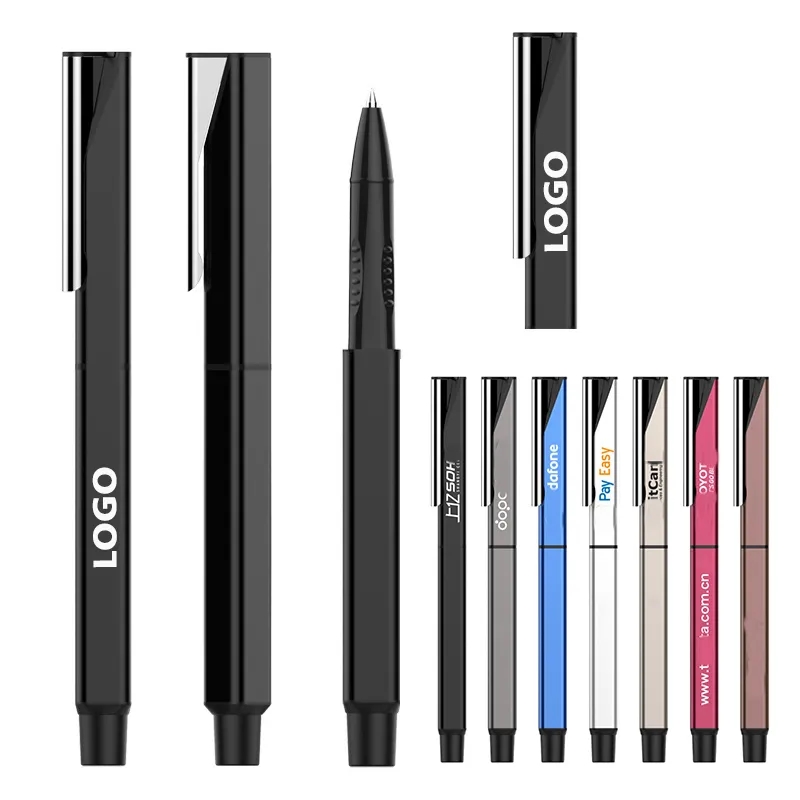 Square Metal Barrel Ballpoint Pen 2