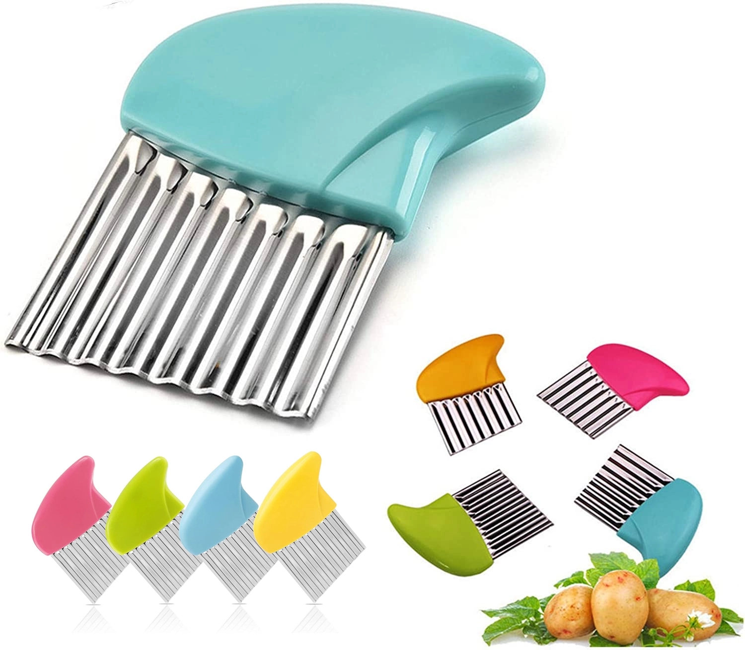 Wavy Potato Strip Chip Slicer Cutter 3