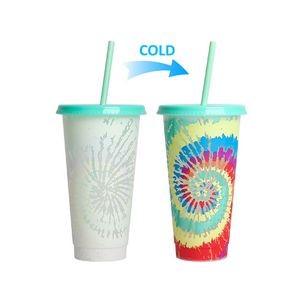 710ml Handy Heart Plastic Color Changing Cup 10