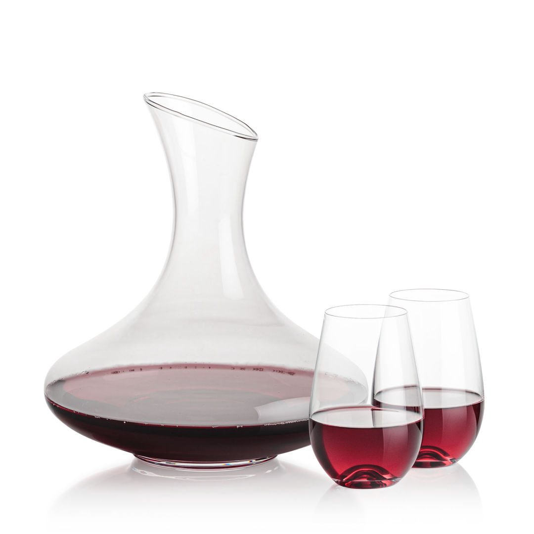 Innisfil Carafe & Boston Stemless Wine 5