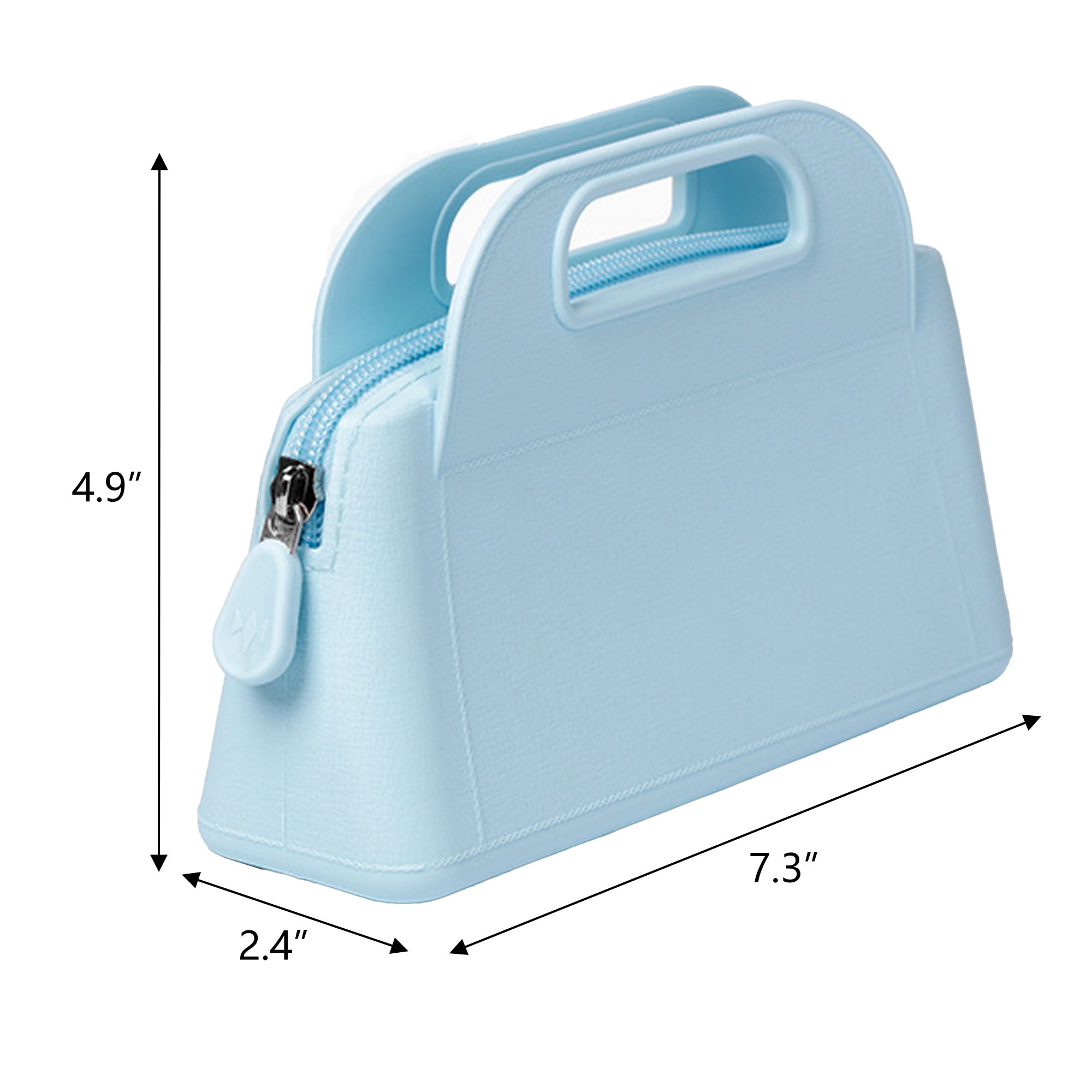 Waterproof Zipper Silicone Cosmetic Bag 4