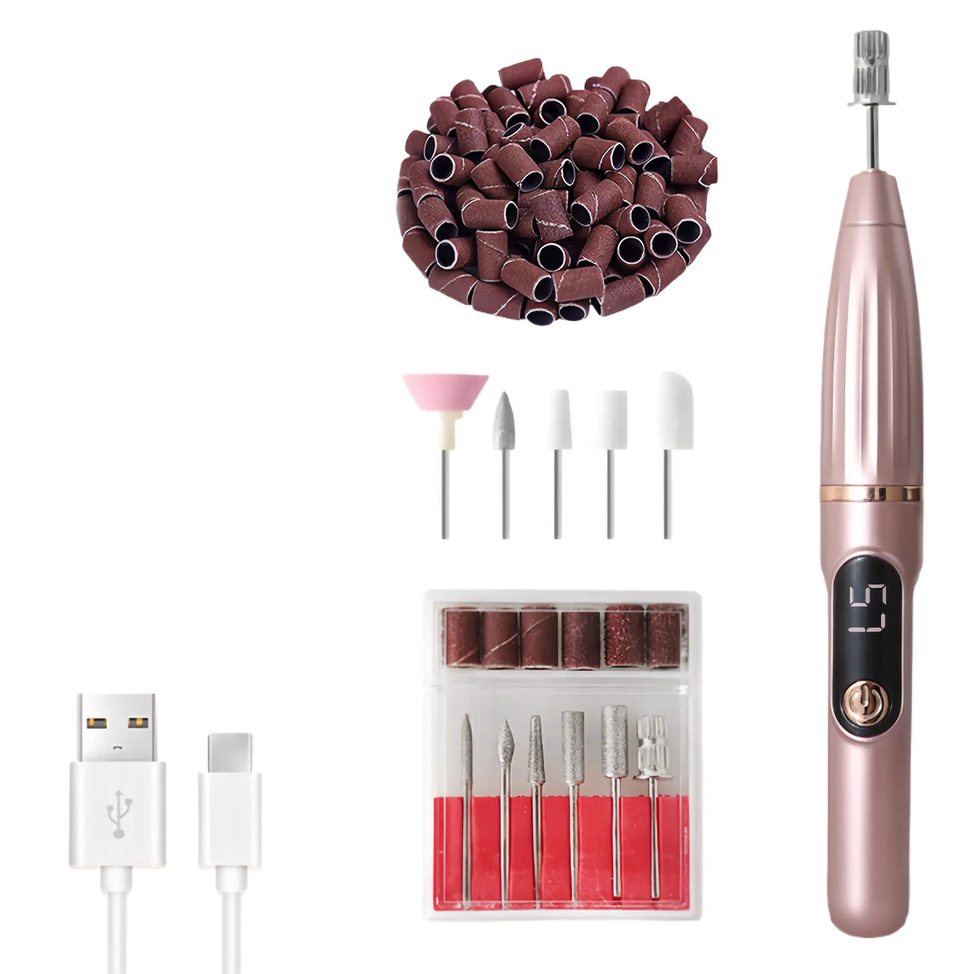 Premium Fast Speed Electric Nail File And Polish Tool 7