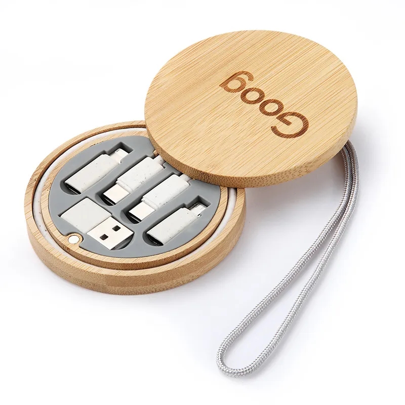 BAMBOO WOOD 60W DATA CABLE SET 3
