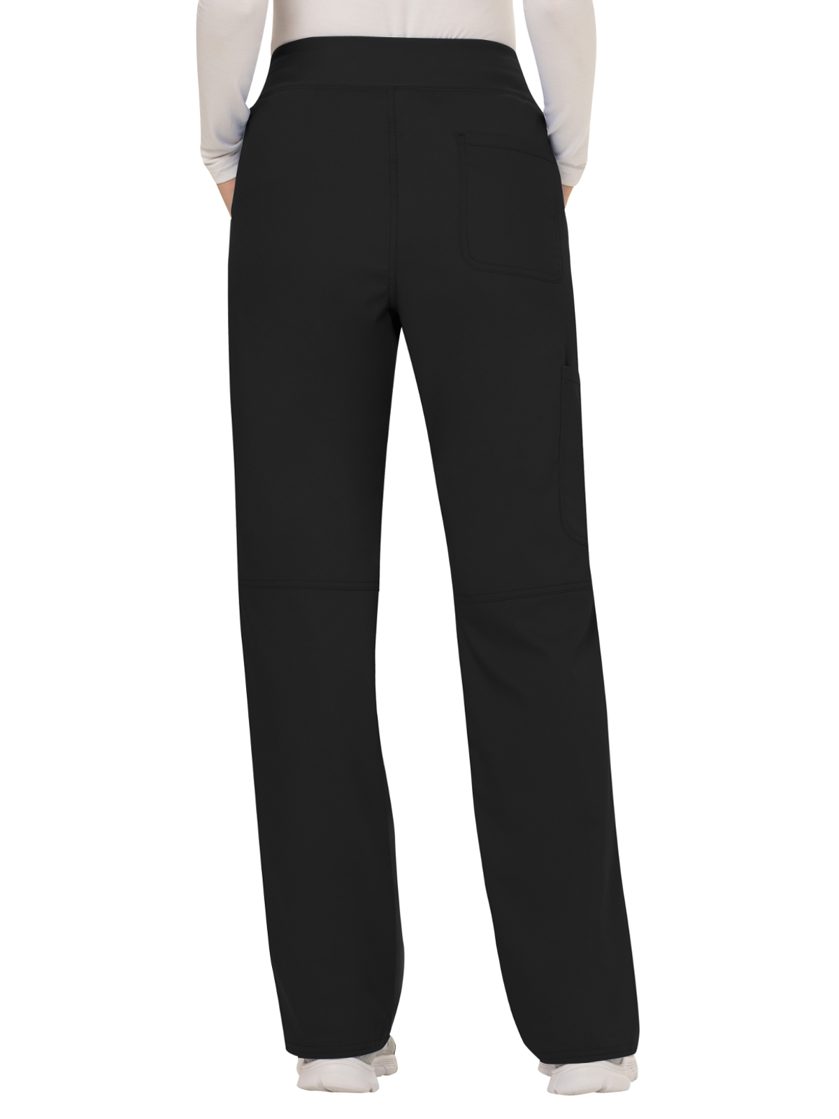 Cherokee - Workwear Revolution - Women's 4-Pocket Mid Rise Straight Leg Pull-on Pant 24