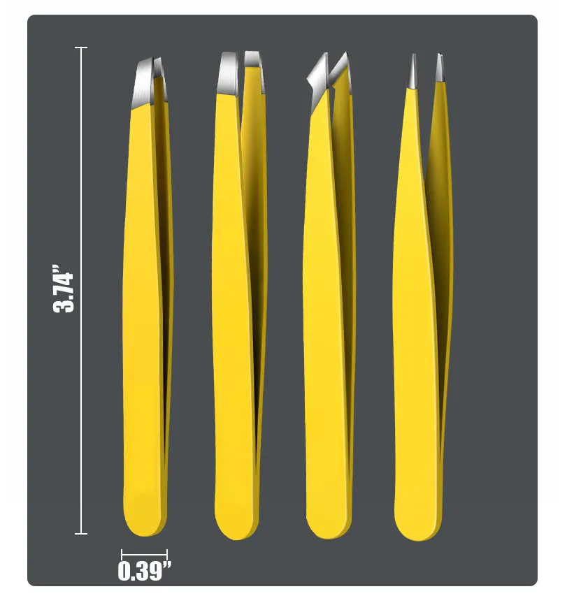 Stainless Steel Beard Tweezers With PU Case 1 Pack 1