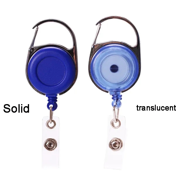 Retractable Carabiner Round Badge Reel 6