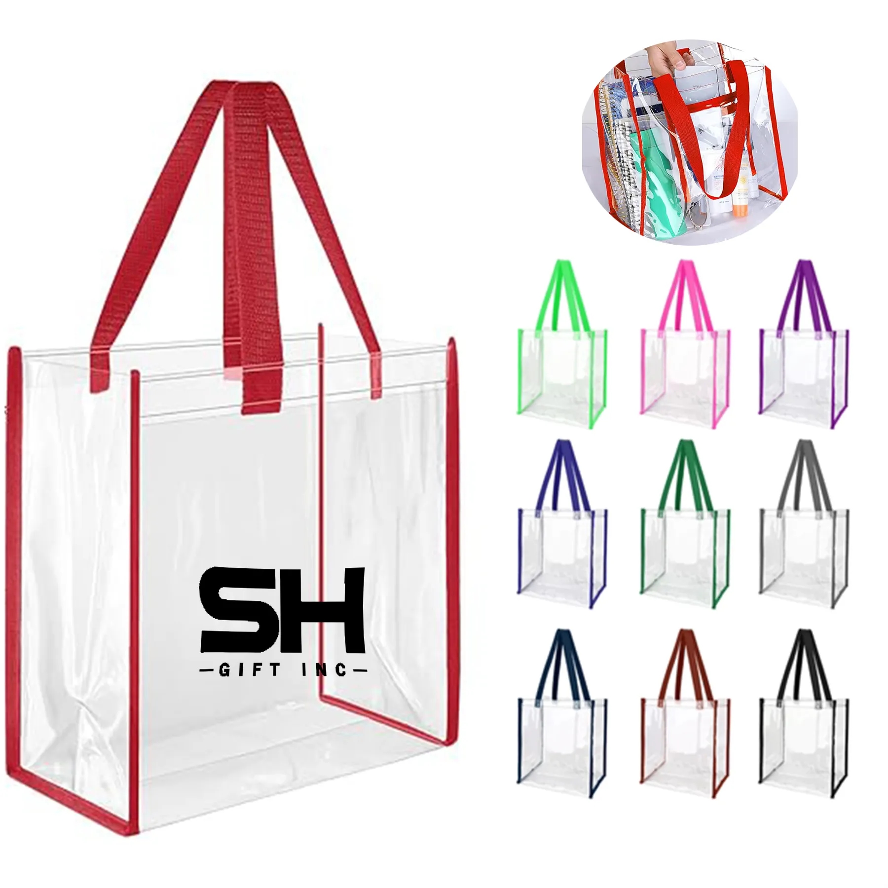 Plastic Clear Tote Bags 2