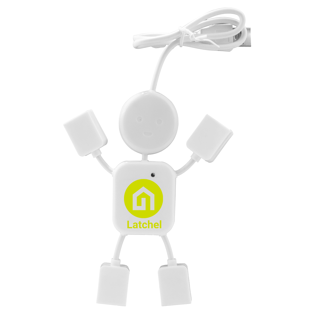 Man Shape 4 Port USB Hub 2
