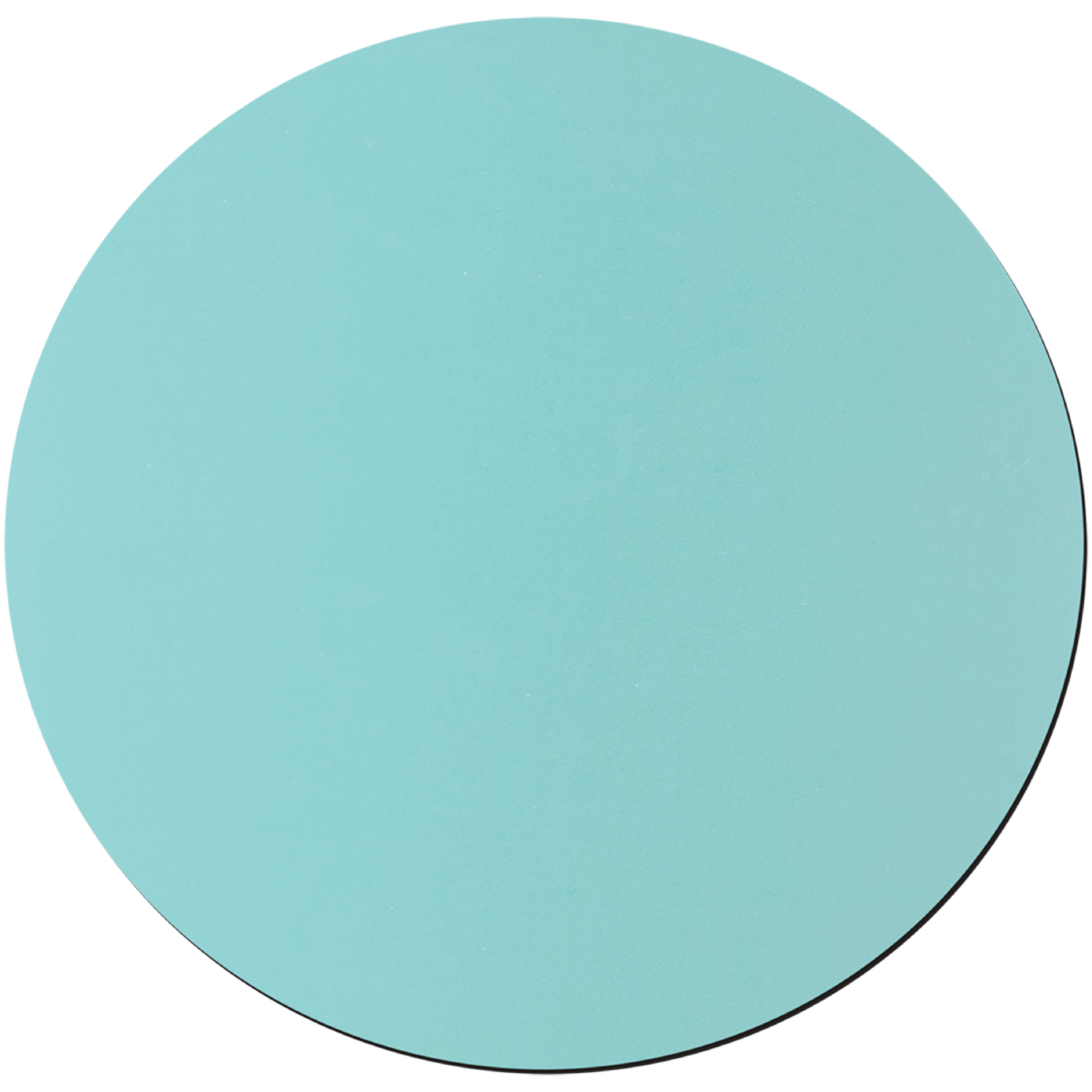 3" Teal Round Silicone Coaster 4