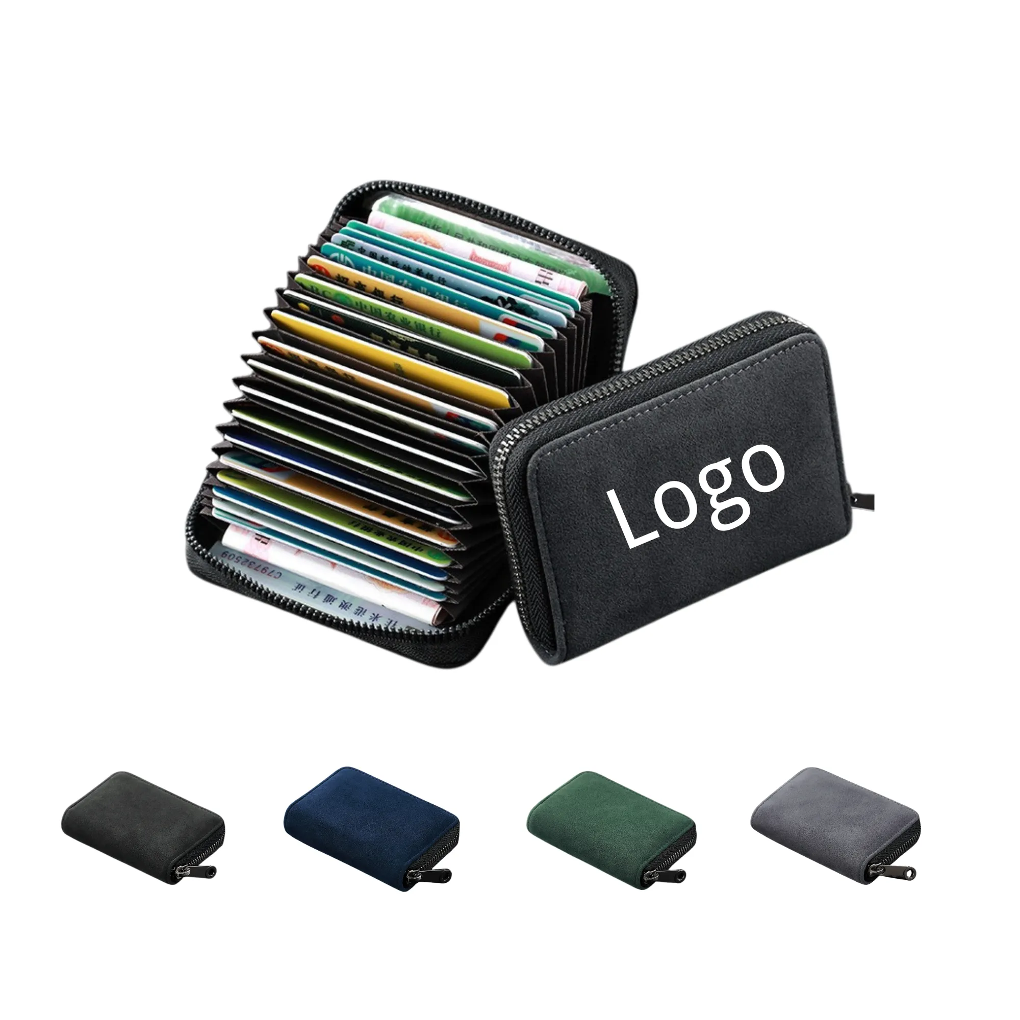 RFID-Blocking Compact Multi-Functional Card Holder Wallet 2