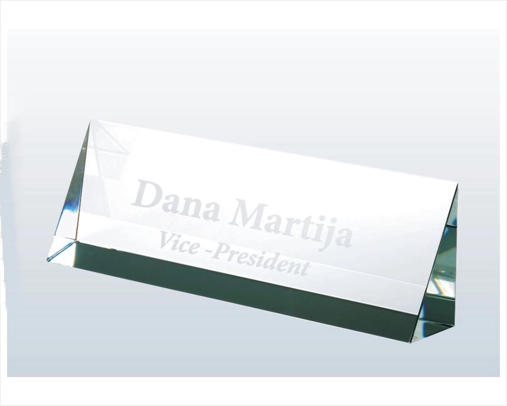 Engraved Classic Crystal Name Plates 5