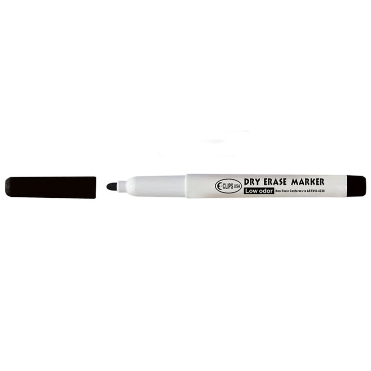 Dry Erase Marker - Low Odor Ink Fine Tip Black 2