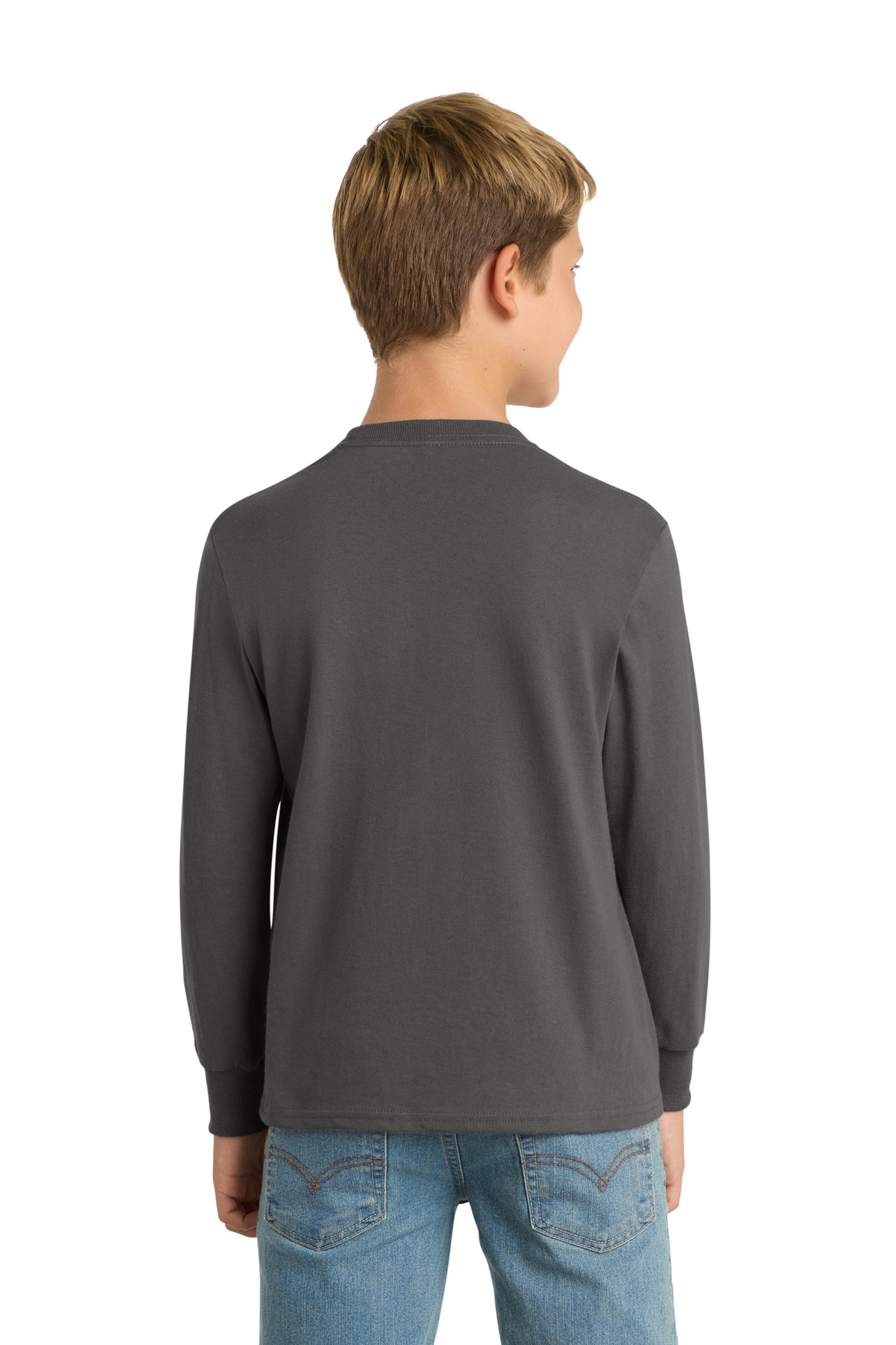 Port & Co Youth Long Sleeve Core Cotton Tee. PC54YLS 93