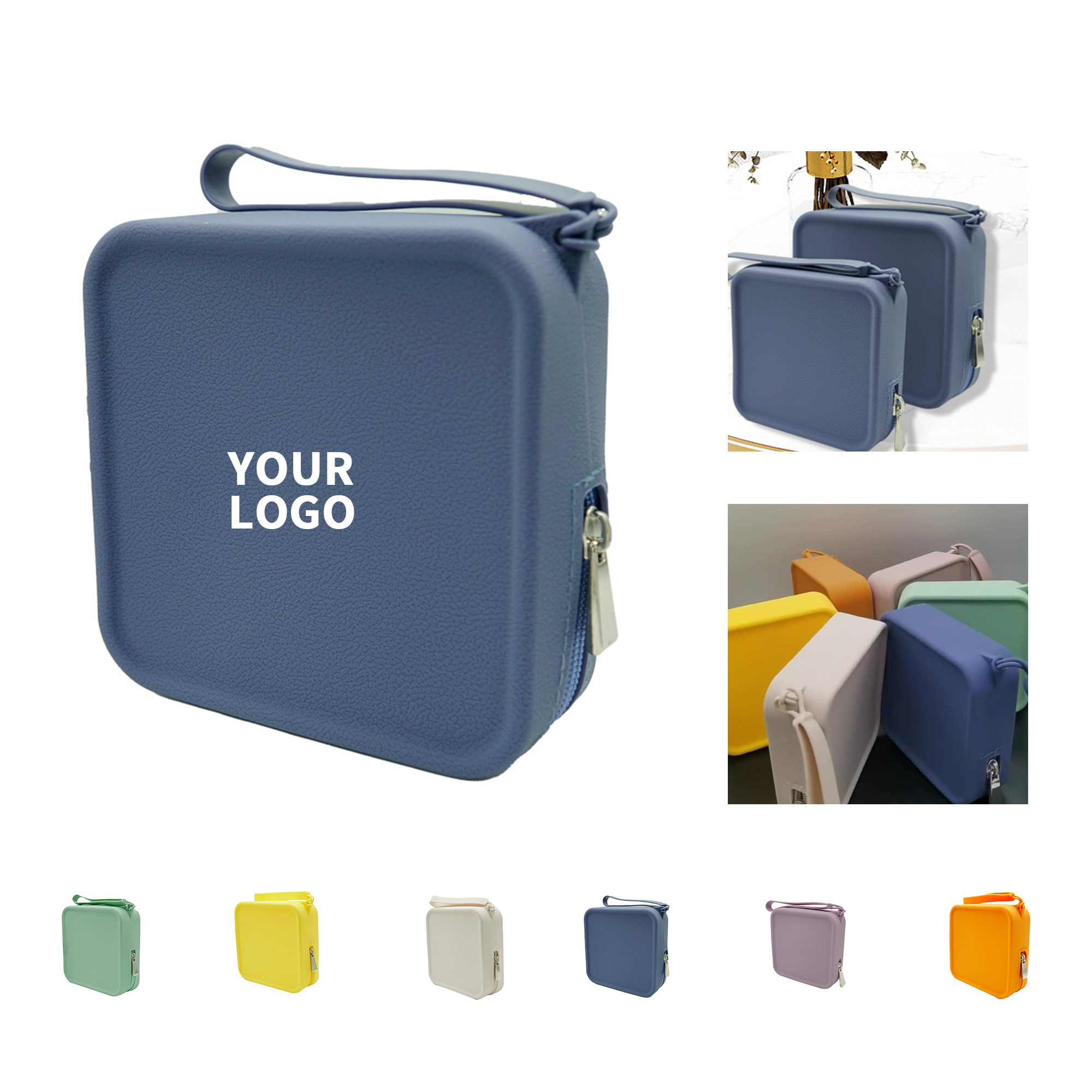 Silicone Coin Bag With Zipper Portable Strap Friendly Case 4