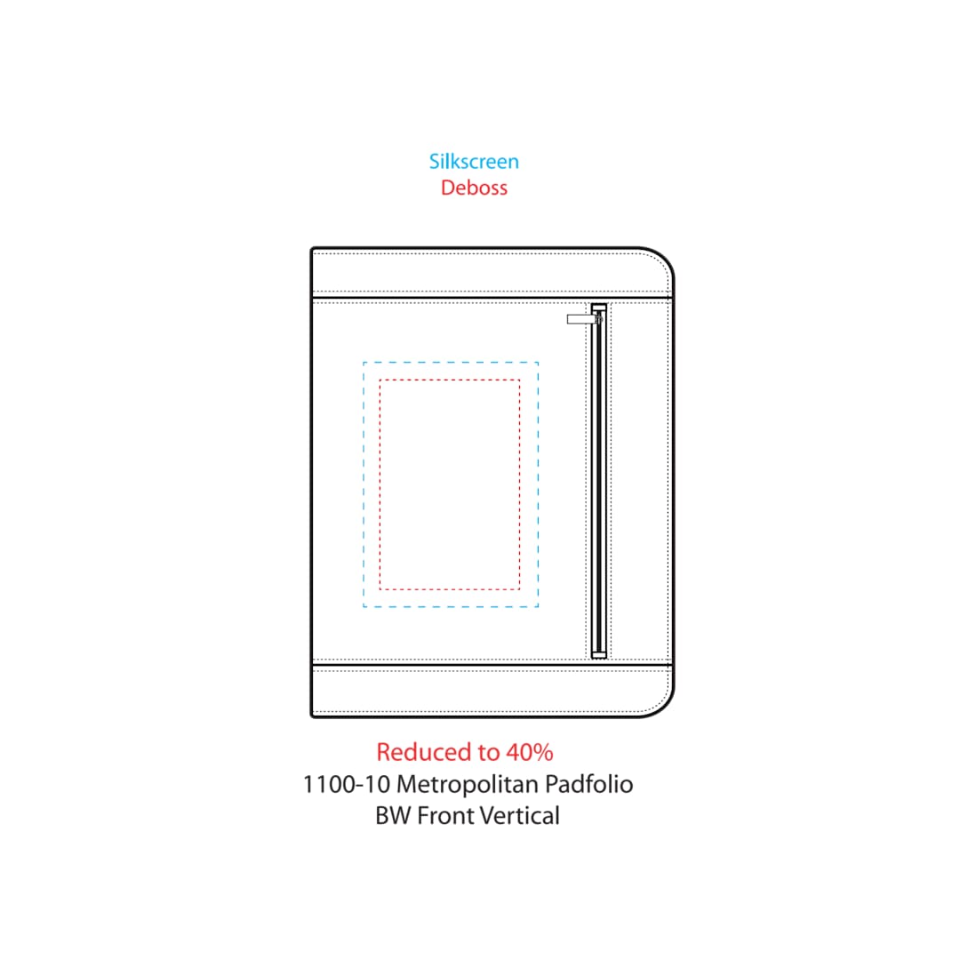 FSC® Mix Metropolitan Zippered Padfolio 25