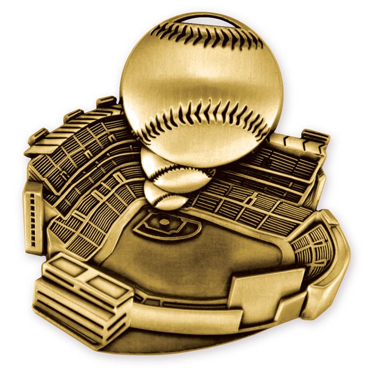 Baseball Stadium Medallion (2-1/2")