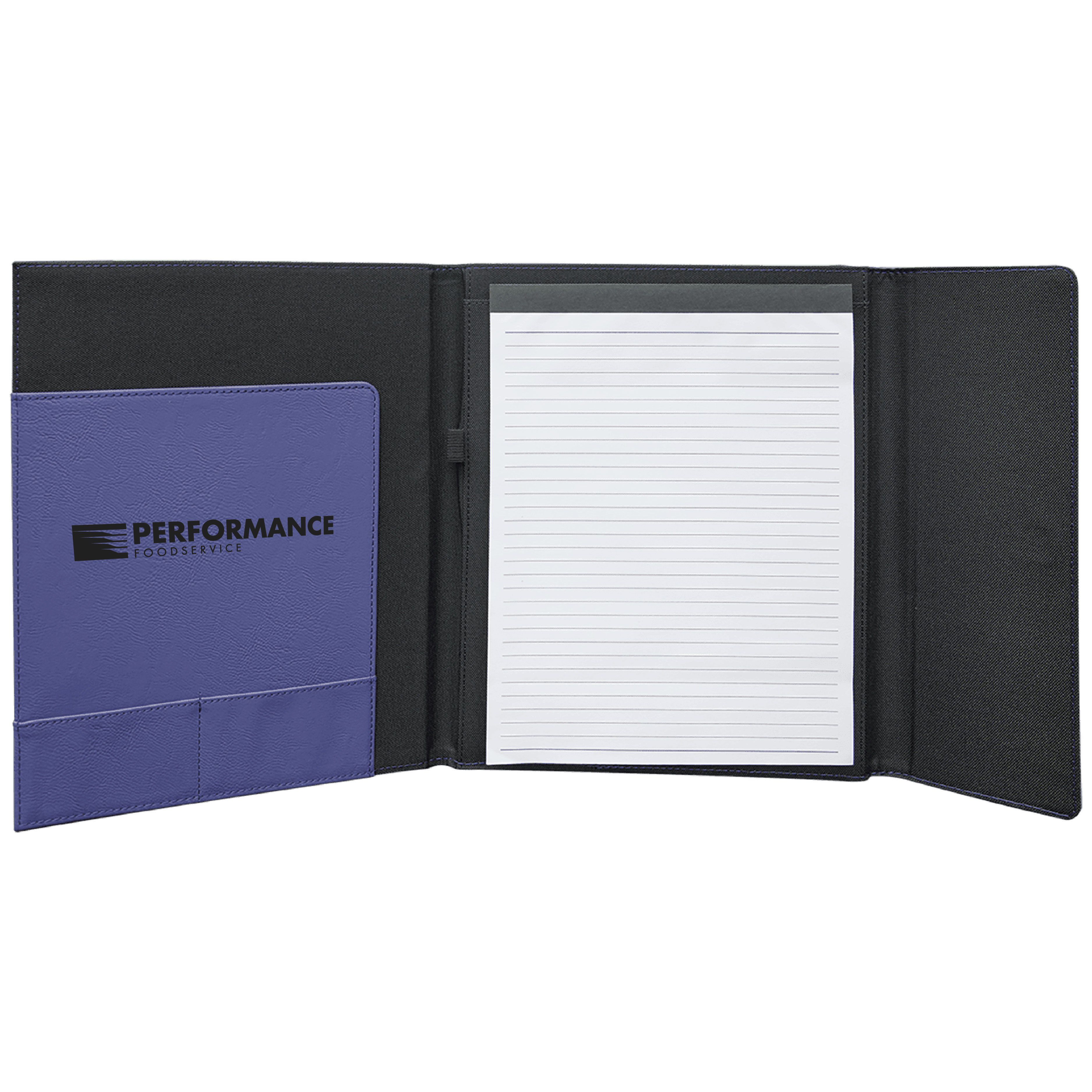 9" x 12" Purple Leatherette & Black Canvas Portfolio 6