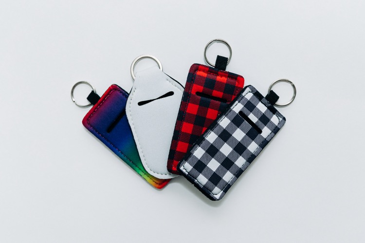NeoSlot Neoprene Lipstick Holder Keychain 8
