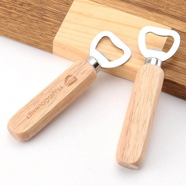 Engraved Wood Handle Bottle Opener 3