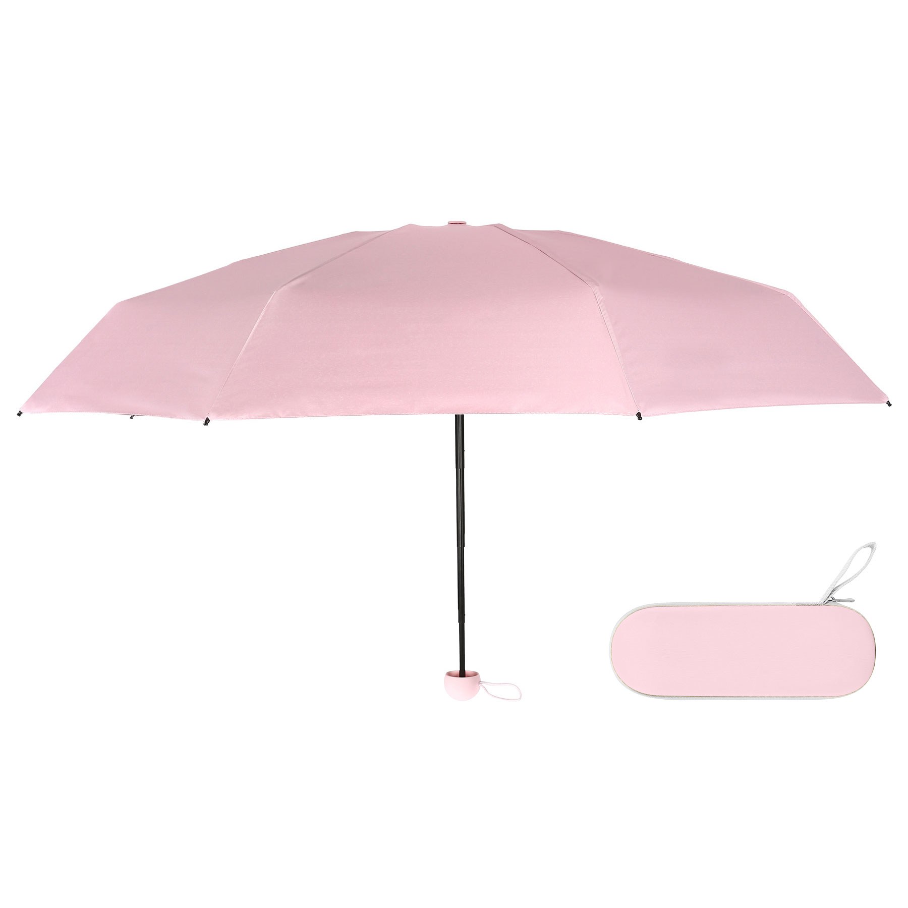Sun & Rain Travel Umbrella with Portable Case (Full Color) 7