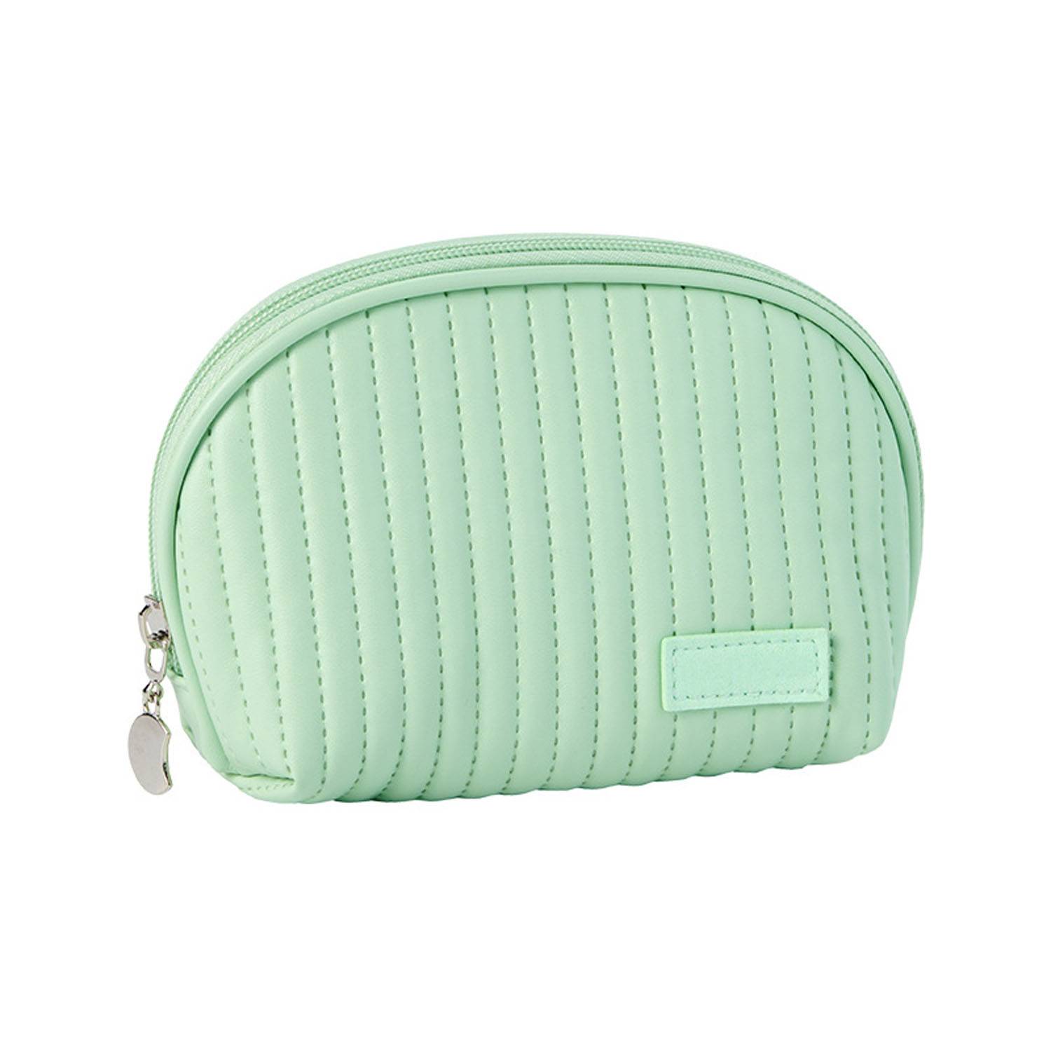 PU Leather Half Circle Cosmetic Bag 5