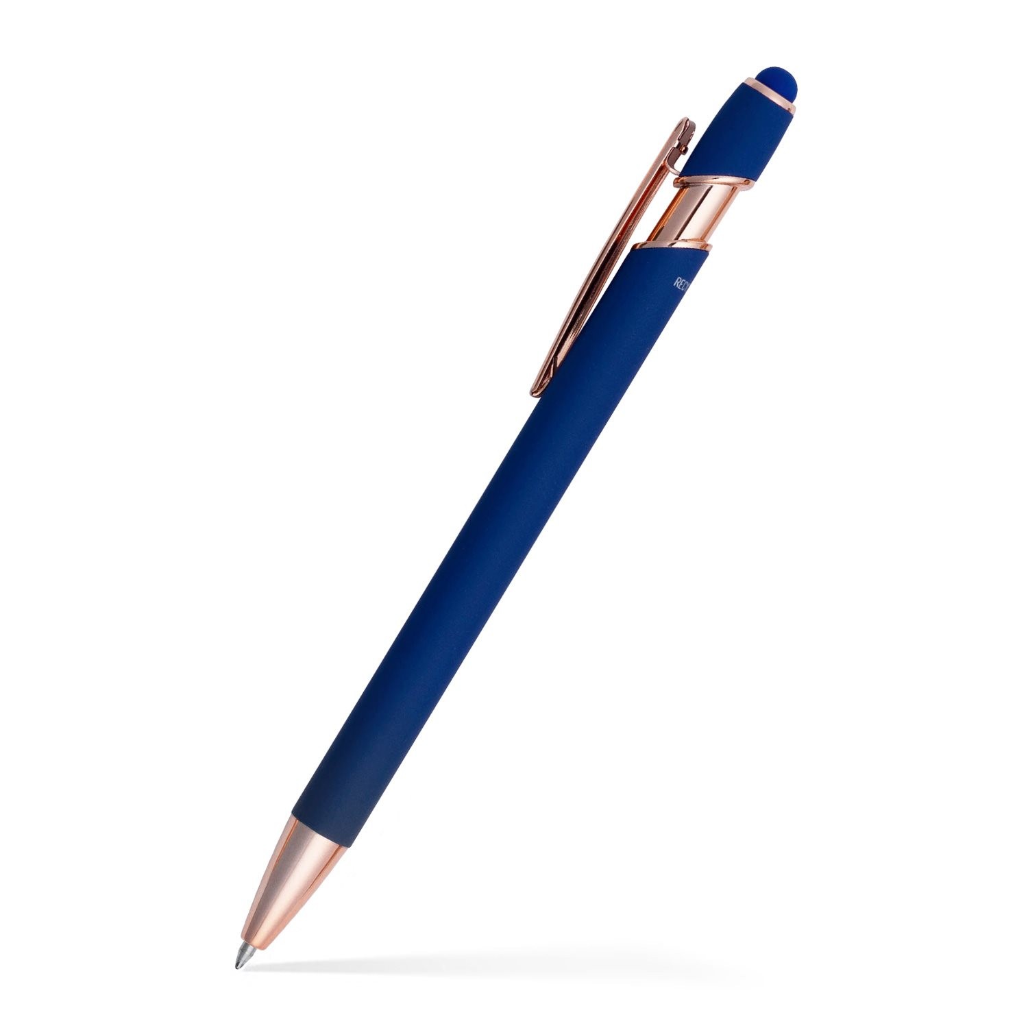 Lexi Stylus Satin Soft Touch Gel Click Pen - Rose Gold (Recycled Aluminum) 4