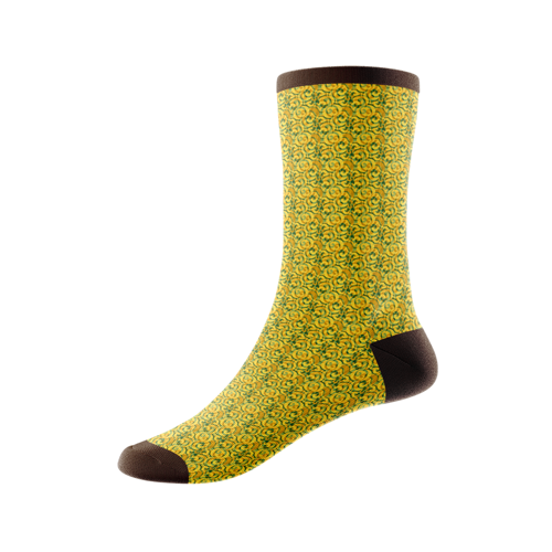 Jacquard Weave 168-Needle Cotton-Blend Quarter Socks w/ 4