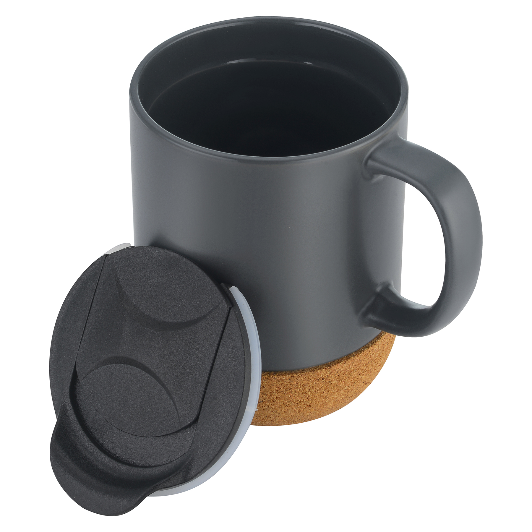 CorkLuxe Ceramic 12oz Mug With Matte Finish and Cork Bottom 1