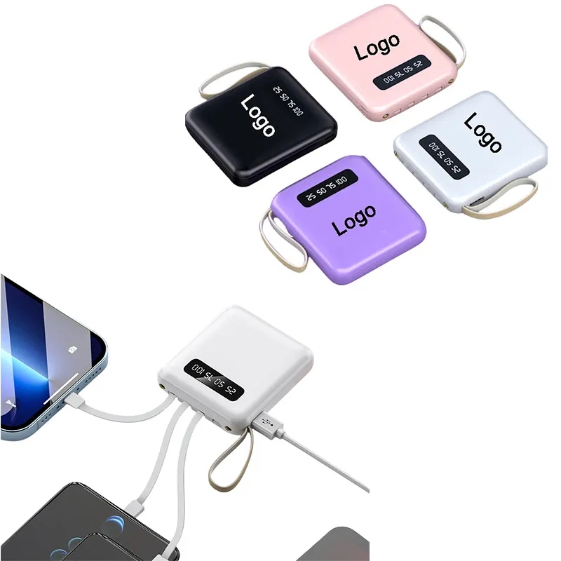10000 mAh Mini Power Bank with Multi Tips 3
