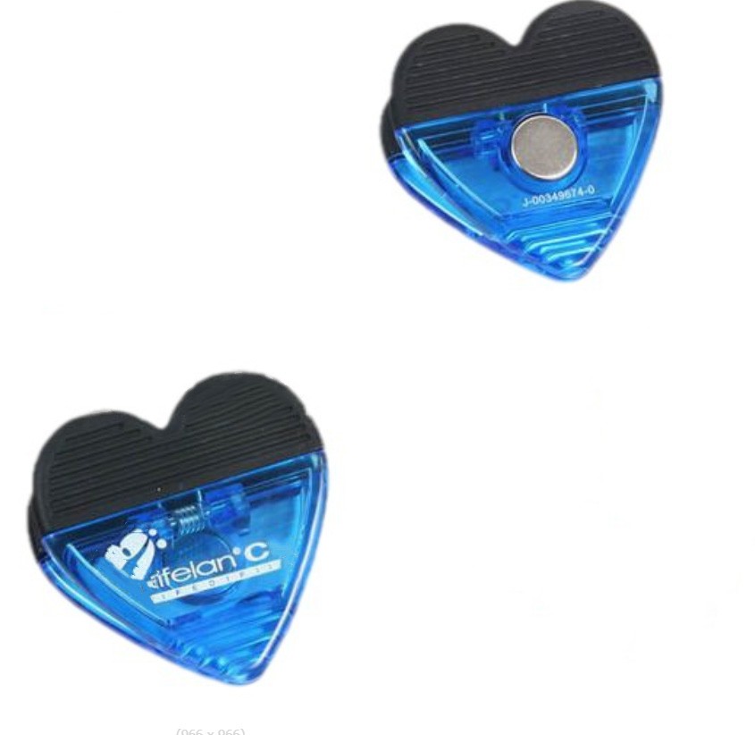 Heart shaped Magnetic Clip, custom magnet with logo imprint 3