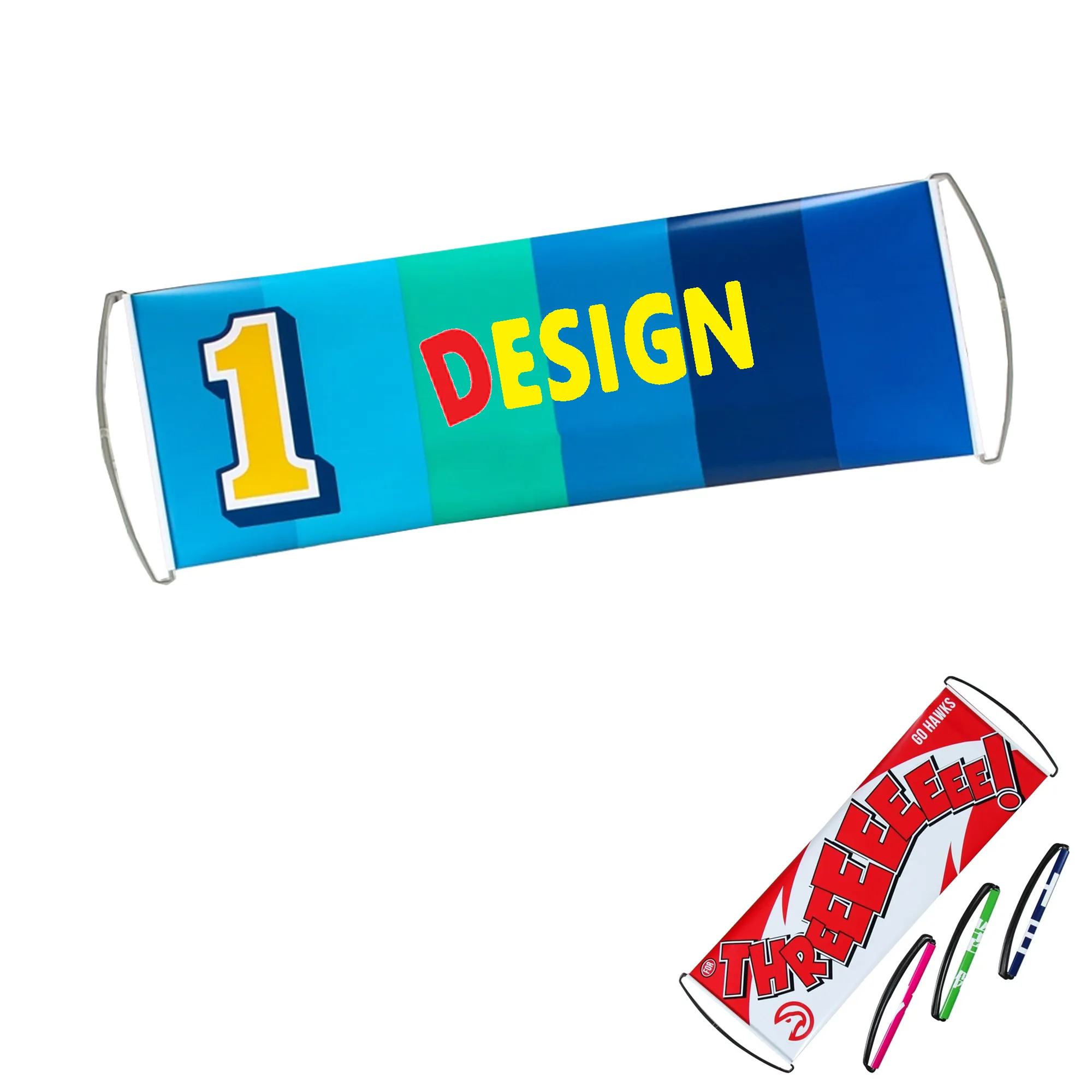 PET Retractable Handheld Banner