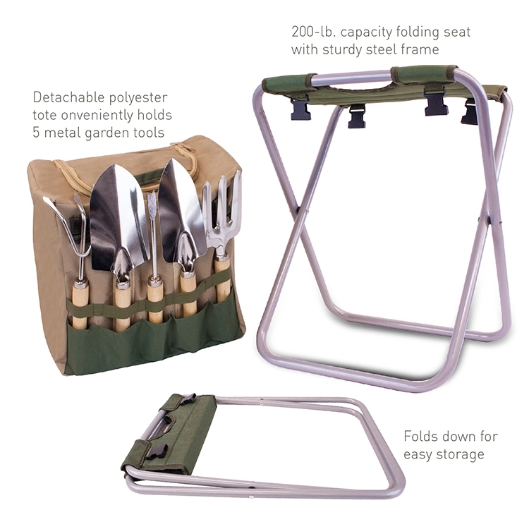 SANDSTONE - 7 PC FOLDING GARDEN SET 1