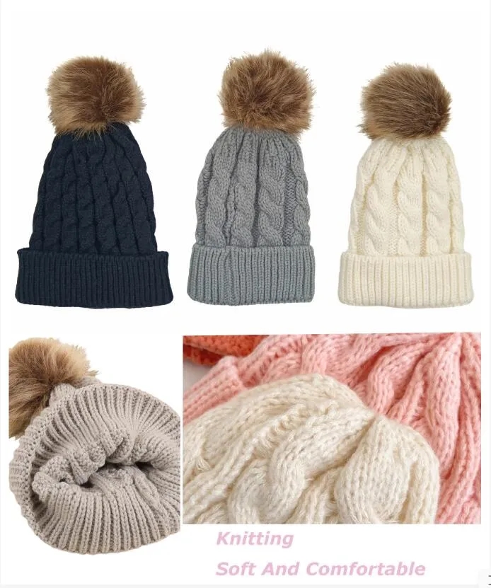 Womens Winter Beanie Cap Knit Soft Warm Hat 6