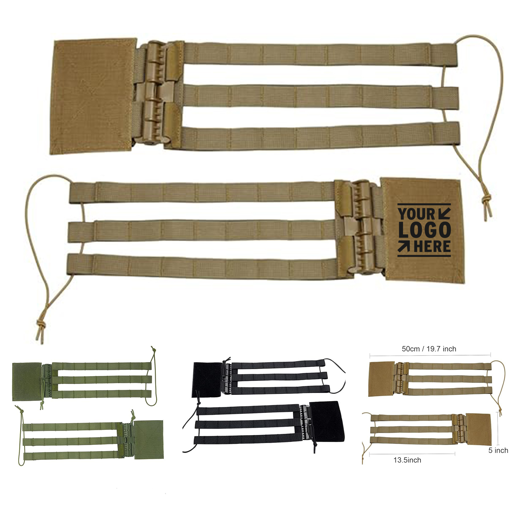 Tactical Quick Release MOLLE Vest Skeletal Mesh Cummerbund Strap Side Belt 2