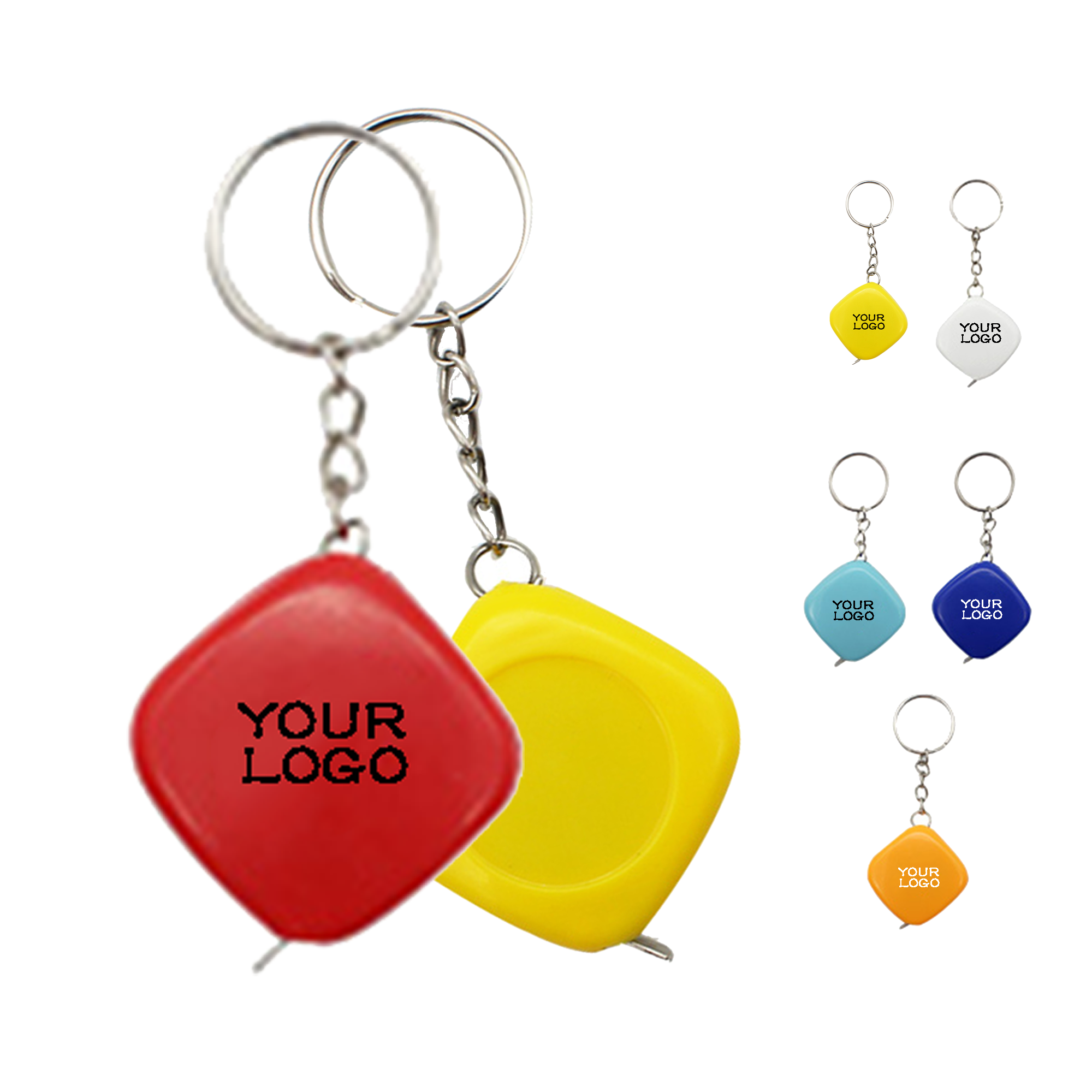 MOQ 20 PCS Promotional Keychain Tape Measure 2