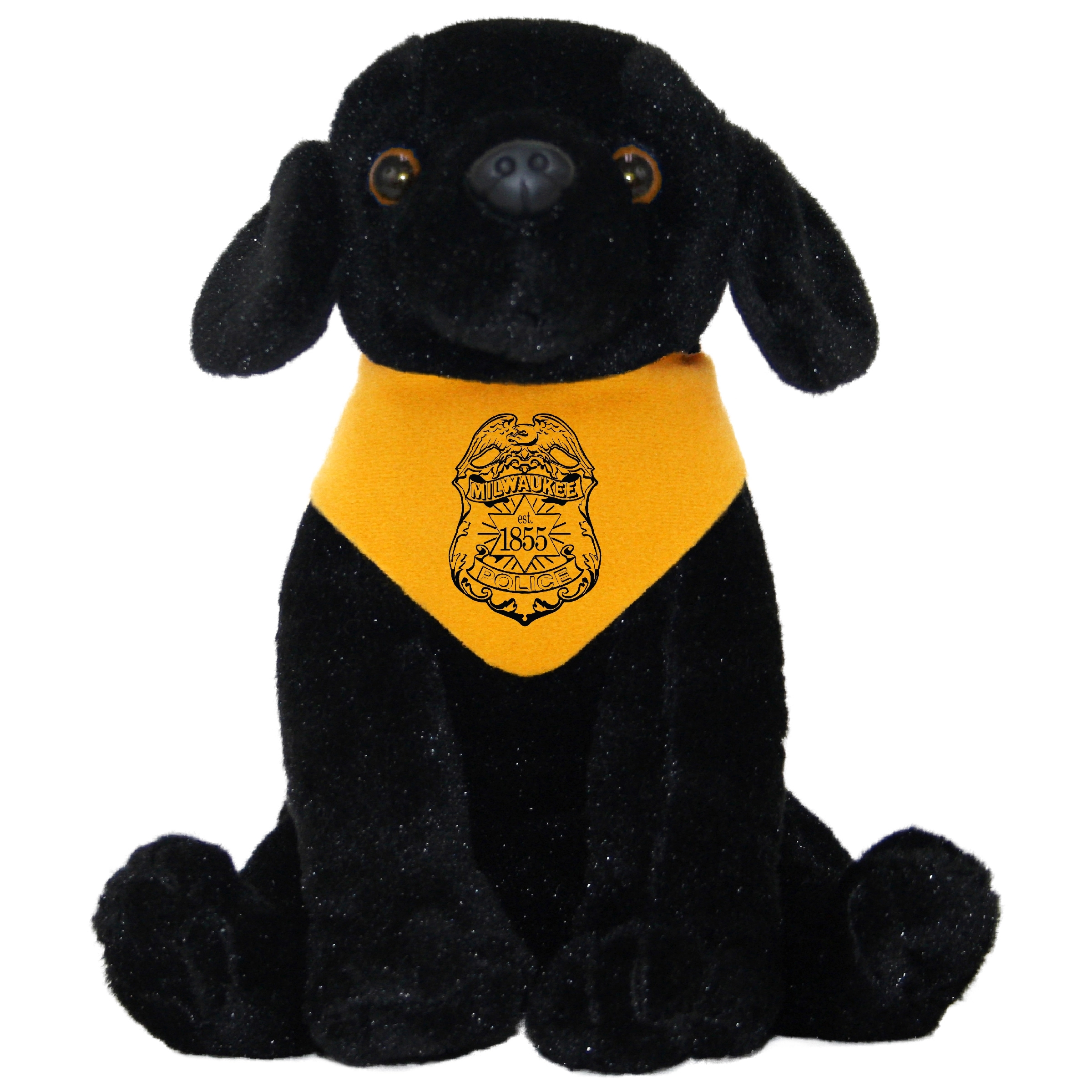 8" Medium Sitting Dog - Black Lab