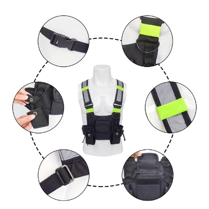 Adjustable Reflective Chest Rig Bag 3