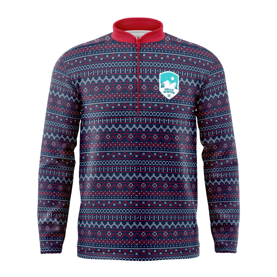 Unisex & Kids' Sublimation 220G Ultra Light Quarter Zip 2